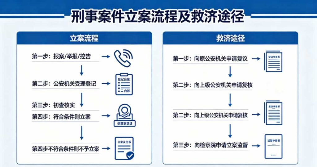 刑事立案及救济途径