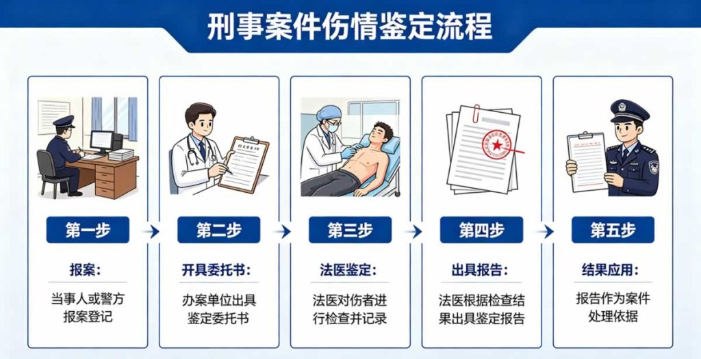伤情鉴定步骤